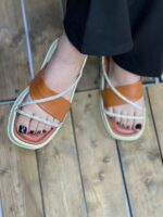 صندل سه بند نگینی لژدار - تصویر 3