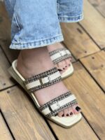 صندل دوبند سگکی کنفی تخت