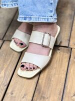 صندل دو بند تک سگک پاشنه pvc