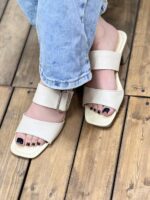 صندل دو بند تک سگک پاشنه pvc