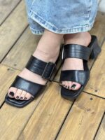 صندل دو بند تک سگک پاشنه pvc