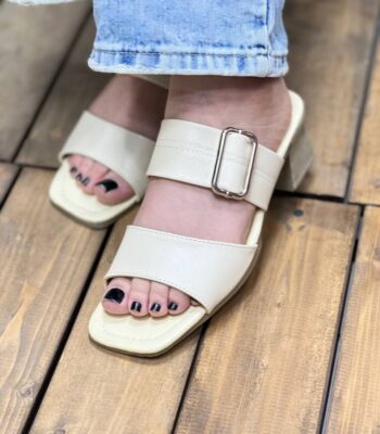 صندل دو بند تک سگک پاشنه pvc