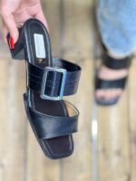 صندل دو بند تک سگک پاشنه pvc