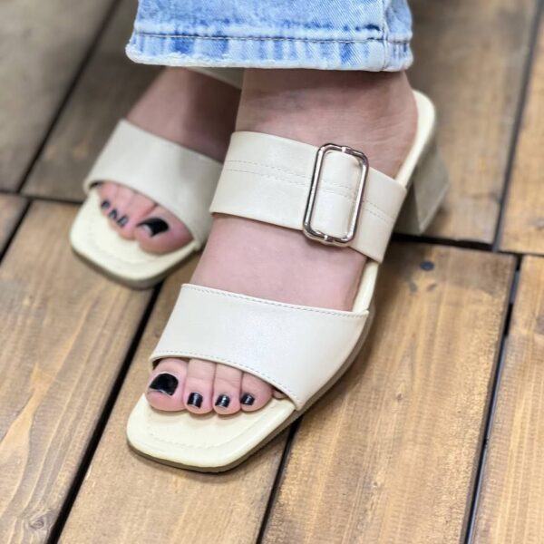 صندل دو بند تک سگک پاشنه pvc