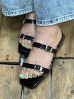 صندل دو بند سگک طلقی تخت ماری