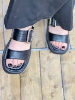 صندل دو بند پهن تک سگک