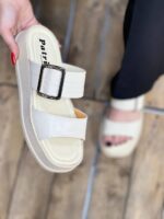 صندل دو بند پهن تک سگک