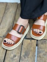 صندل دو بند پهن تک سگک