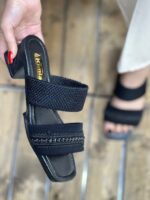 صندل دو بند کنفی مروارید