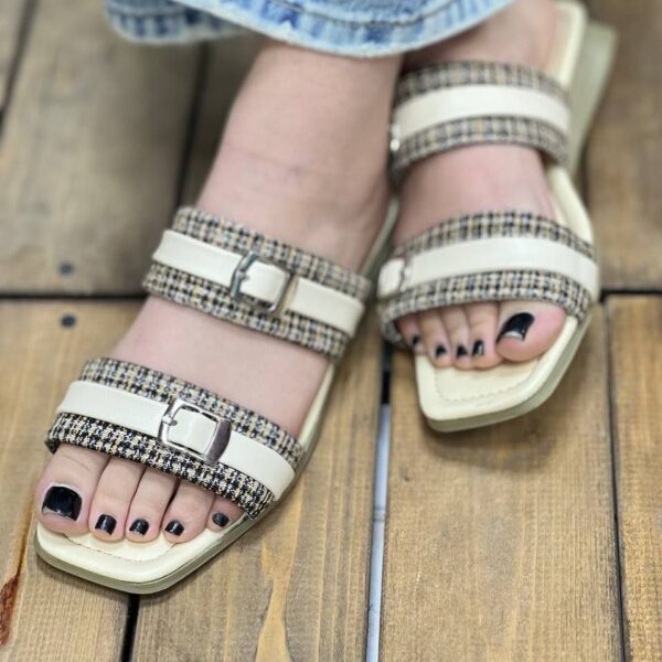 صندل دوبند سگکی کنفی تخت