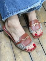 صندل کمر بندی پاشنه pvc