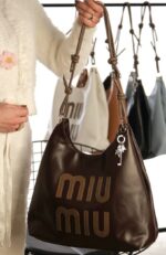 کیف میو میو قهوه ای