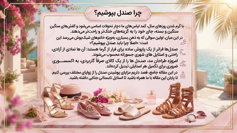 چرا صندل بپوشیم؟