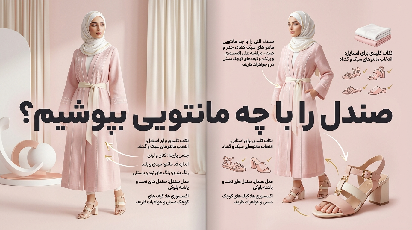 صندل را با چه مانتویی بپوشم؟