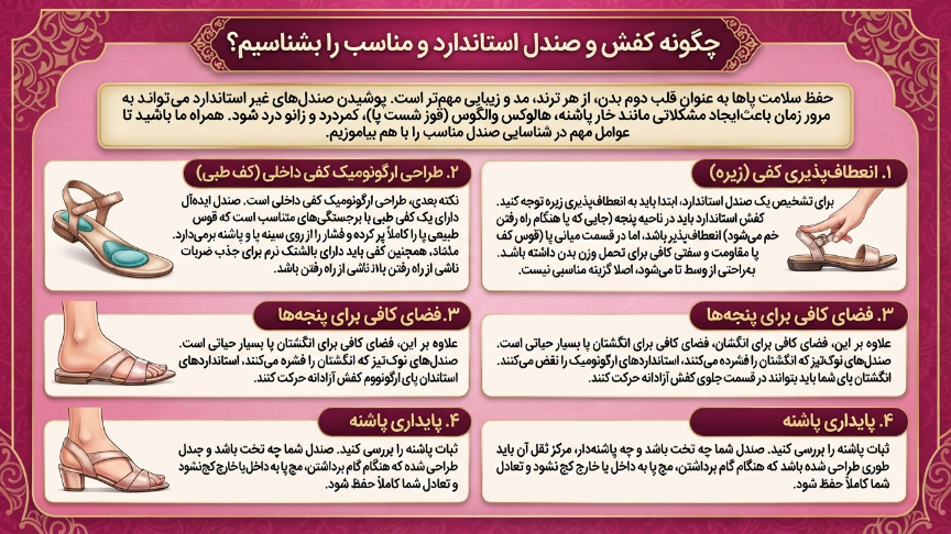 انتخاب صندل استاندارد