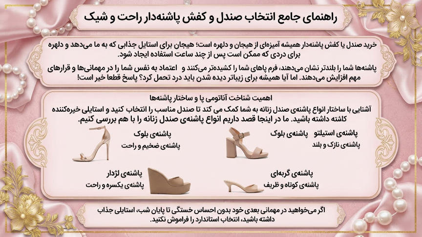 انتخاب صندل پاشنه دار