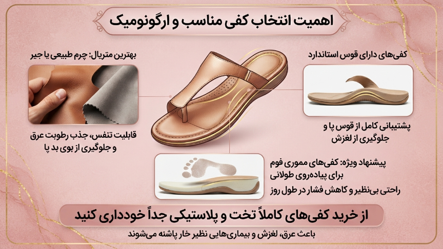 انتخاب کفی مناسب صندل زنانه