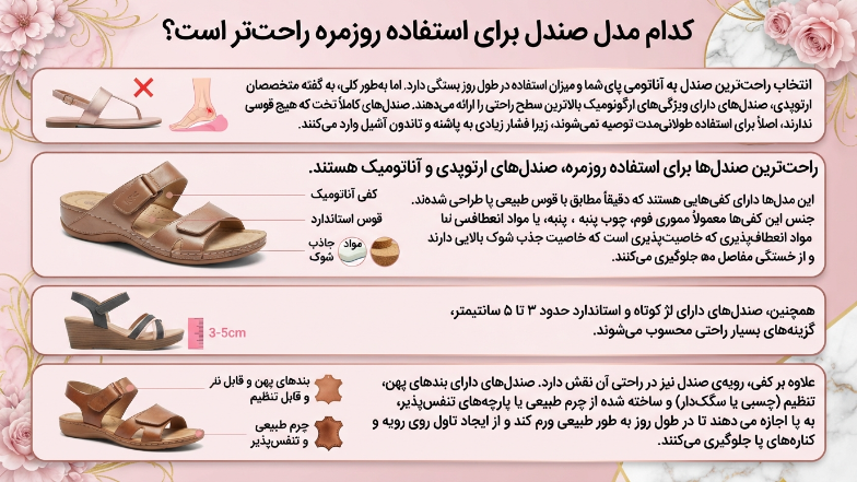 کدام صندل برای روزمره راحت است