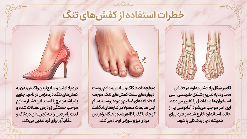 خطرات استفاداه از صندل تنگ