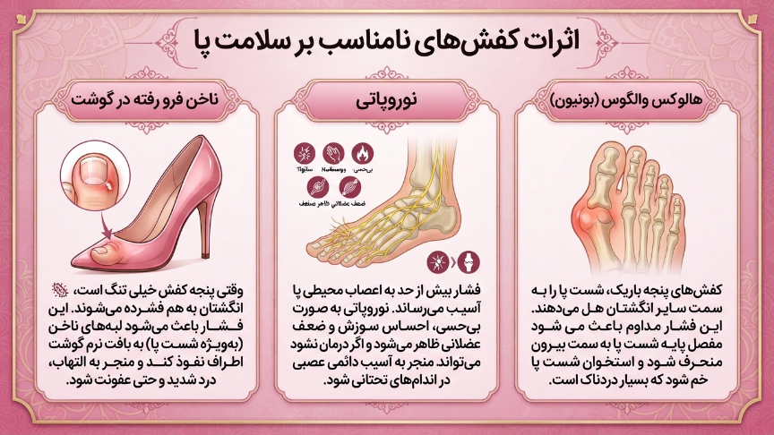 اثرات استفاده از صندل تنگ