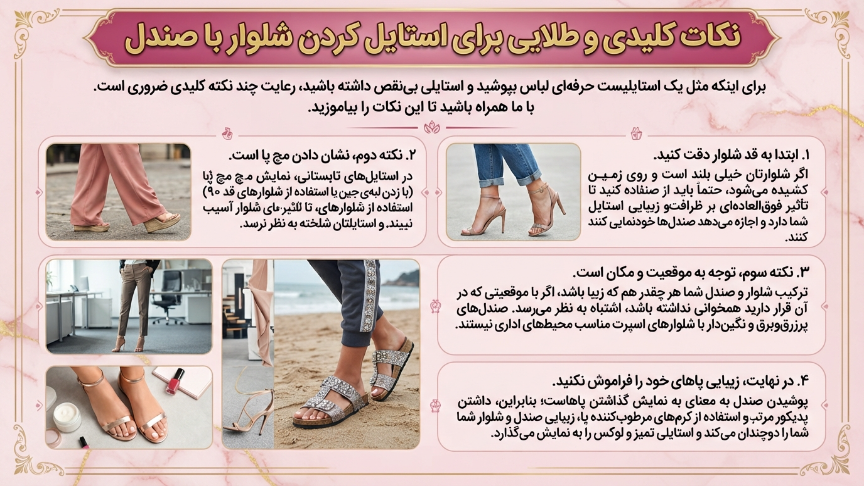 نکات طلایی استایل با صندل