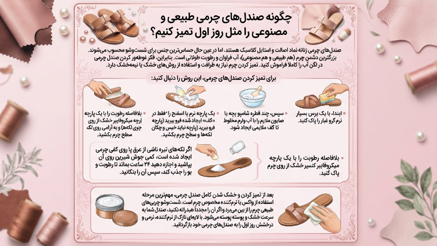 شستشوی صندل چرمی